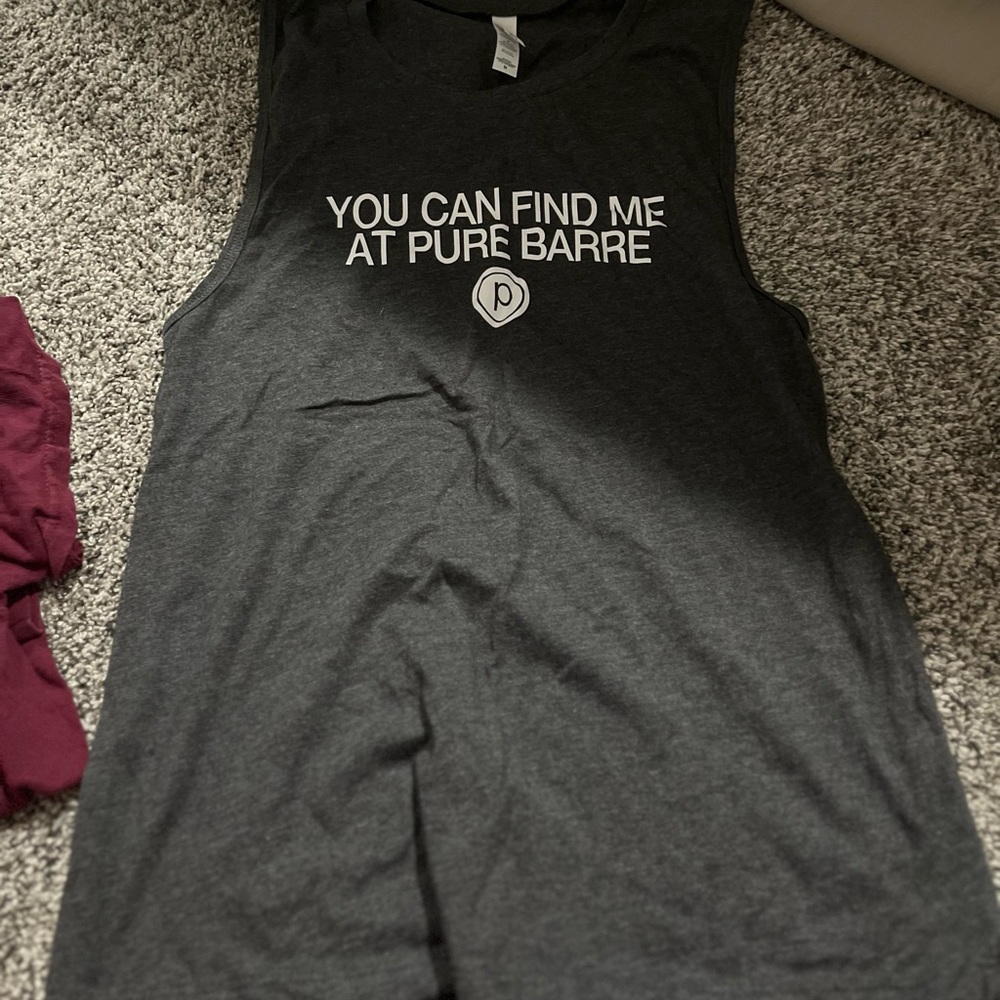 Pure Barre Heather Gray Tank Top